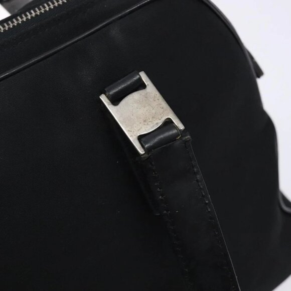 Salvatore Ferragamo Hand Bag Nylon Black Auth cl500 - Picture 9 of 16